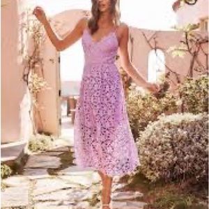 Lavender Lace Midi Dress (blogger favourite)